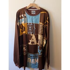 Phat Farm Brown 90's Hip Hop Vintage Jersey